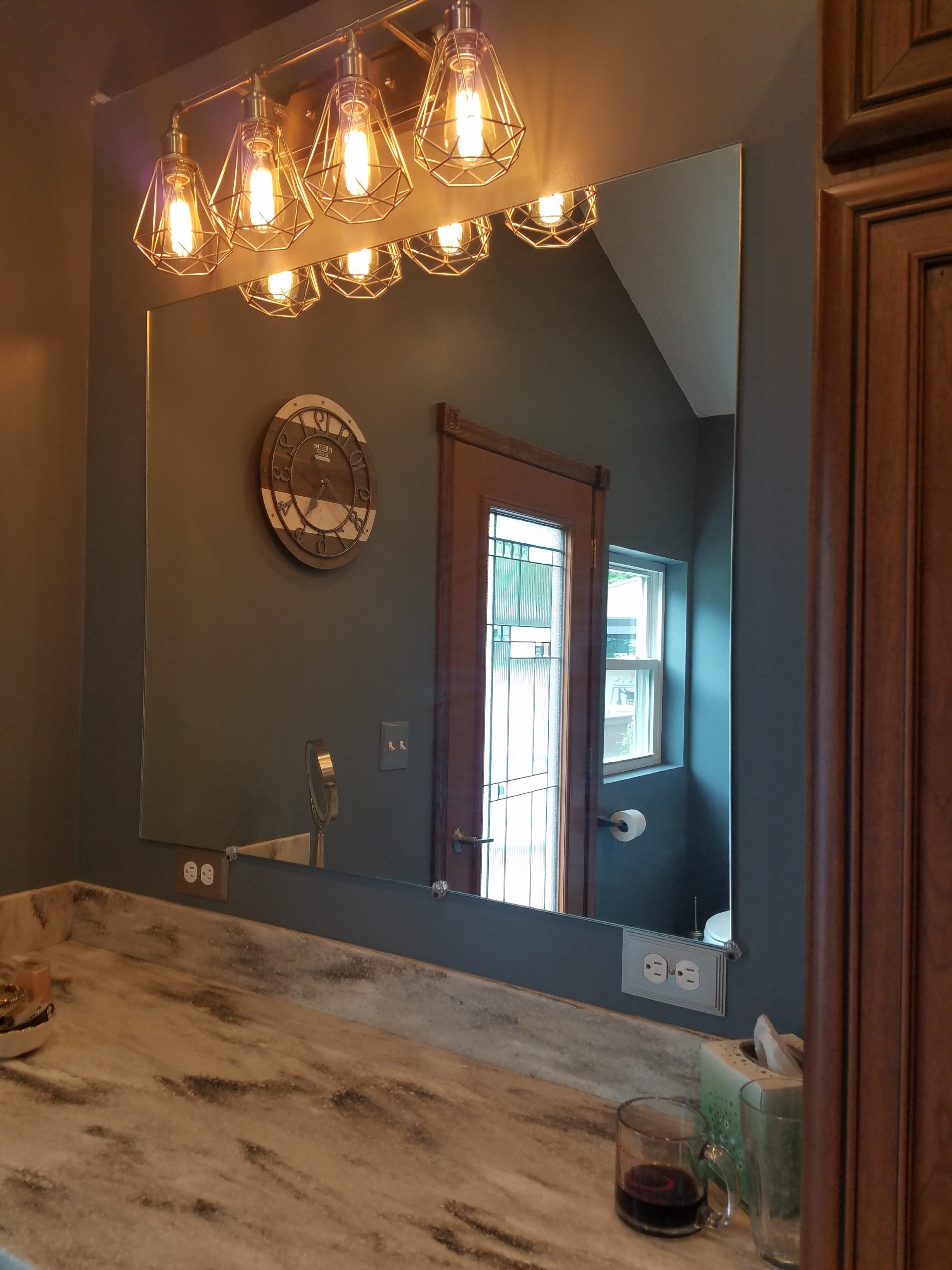 Bathroom Mirror Install – Schiffer's Glass